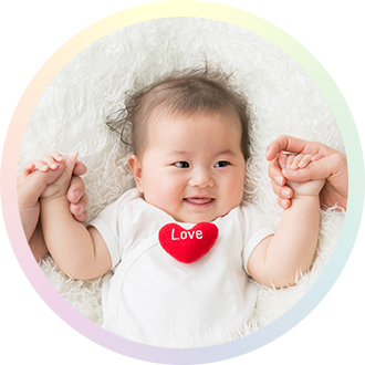 赤ちゃんの笑顔